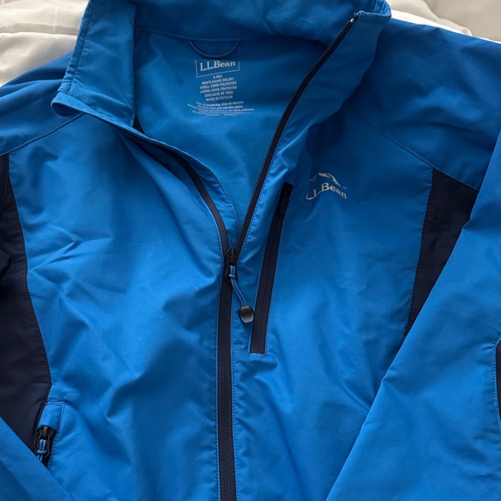L.L. Bean Teal and Black Windbreaker